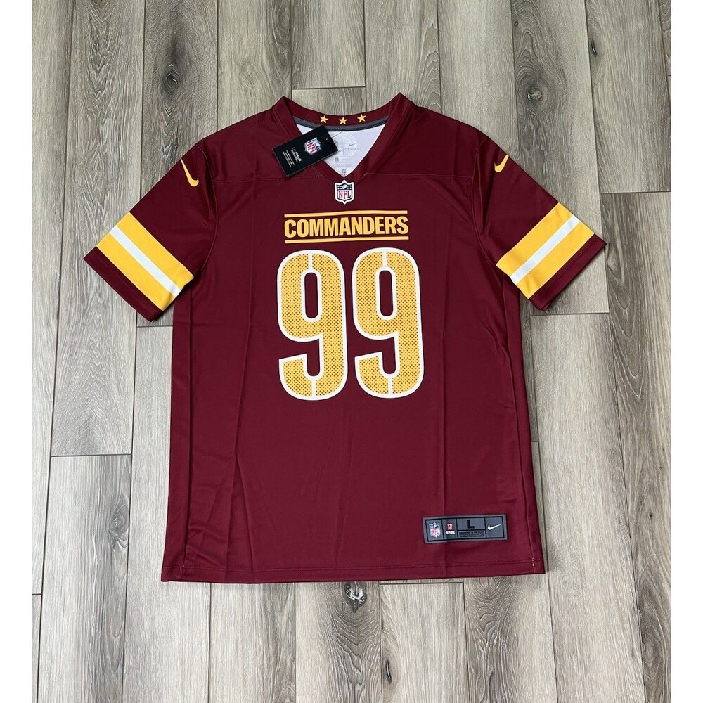 NFL Washington Commanders Chase Young #99 Jersey Mens Sz Large Nike Dri-Fit